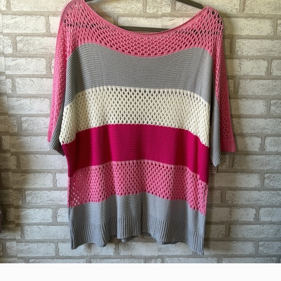 Colorful Knit Women's Top - Picture 3 of 3